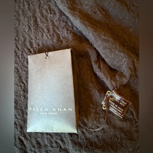 Naeem Khan Timeless Women's Black Fully Beaded Silk Jacket size L - Picture 5 of 6